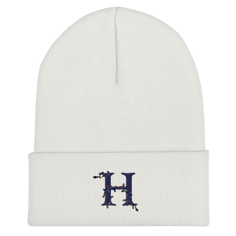 Holiday "H" Cuffed Beanie