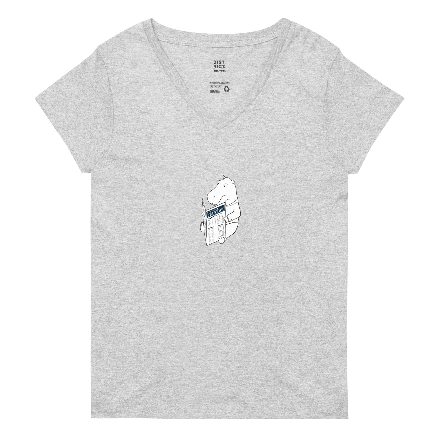 Women’s Hippo Recycled V-Neck Tee