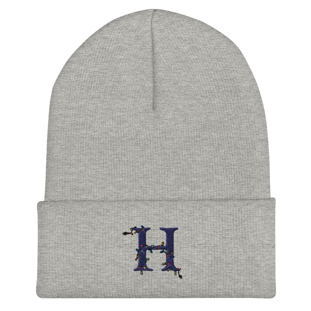 Holiday "H" Cuffed Beanie