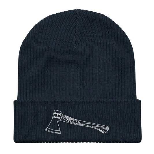 Organic Ribbed Hatchet Beanie