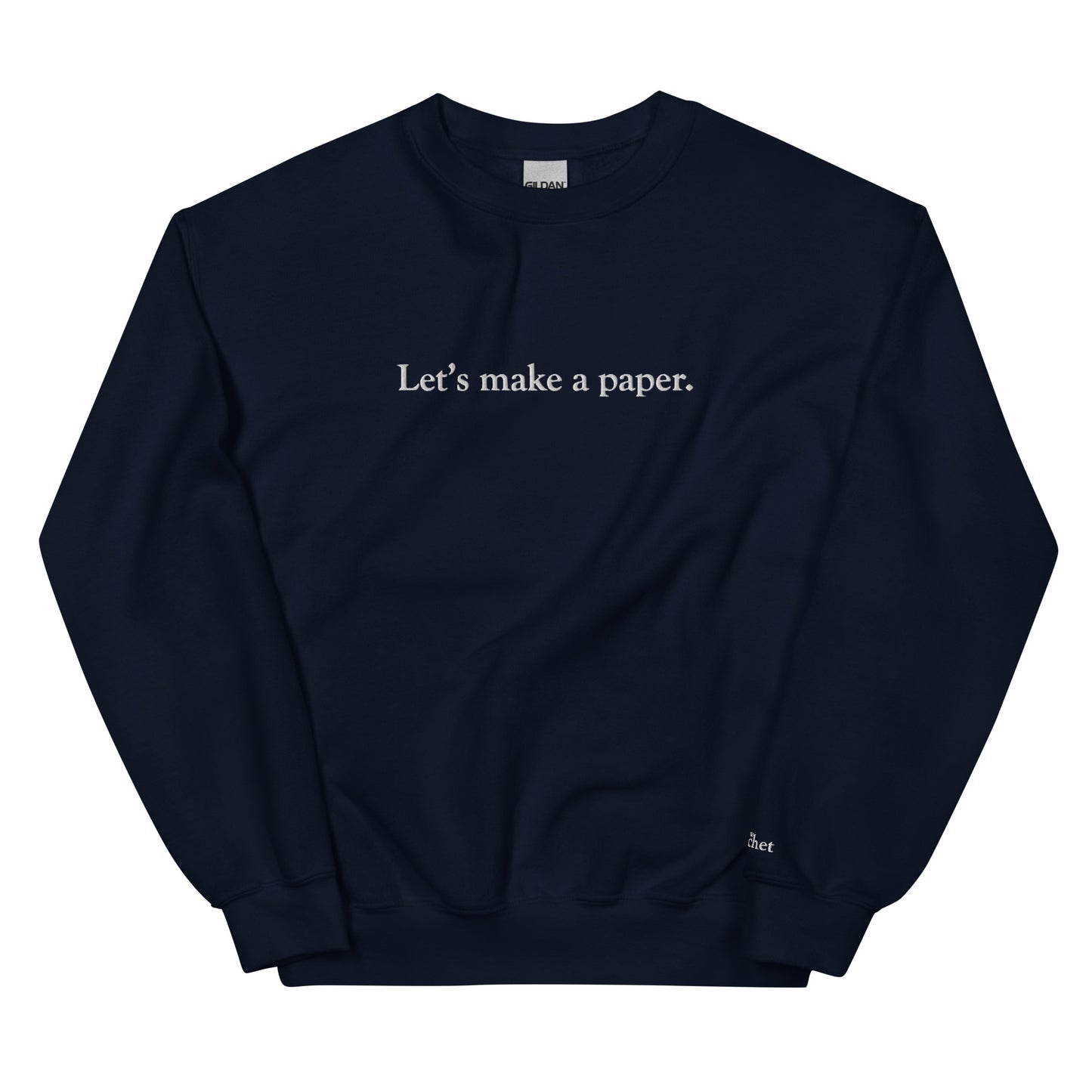 Let's Make A Paper Embroidered Crewneck