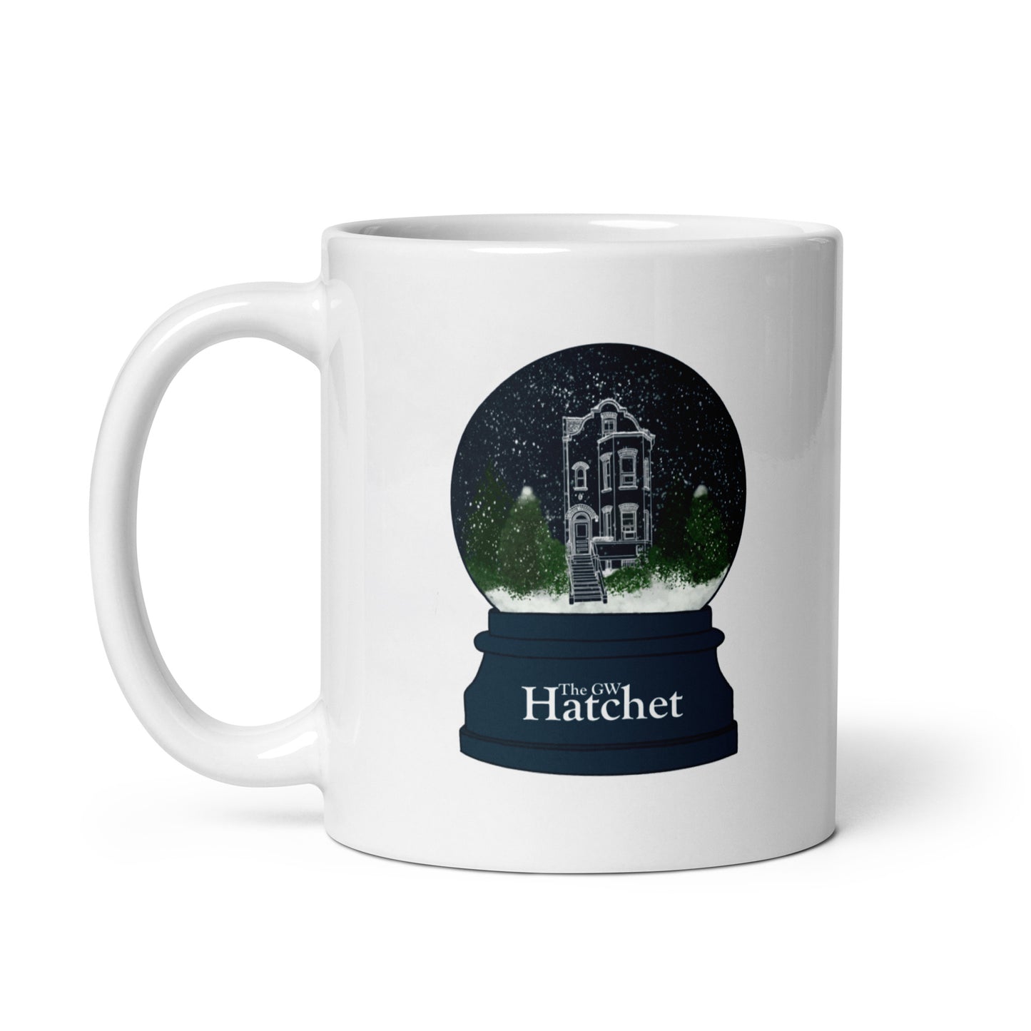 Townhouse Snow Globe Mug