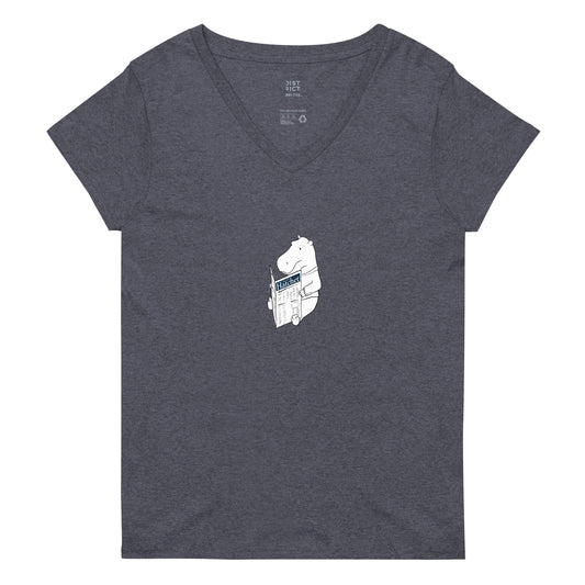 Women’s Hippo Recycled V-Neck Tee