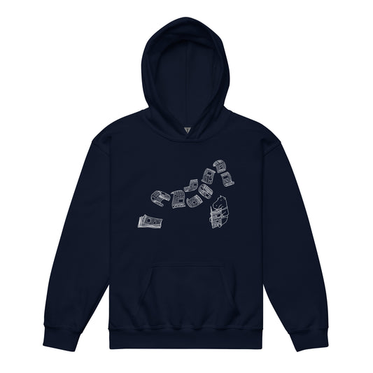 Papers Flying Youth Hoodie